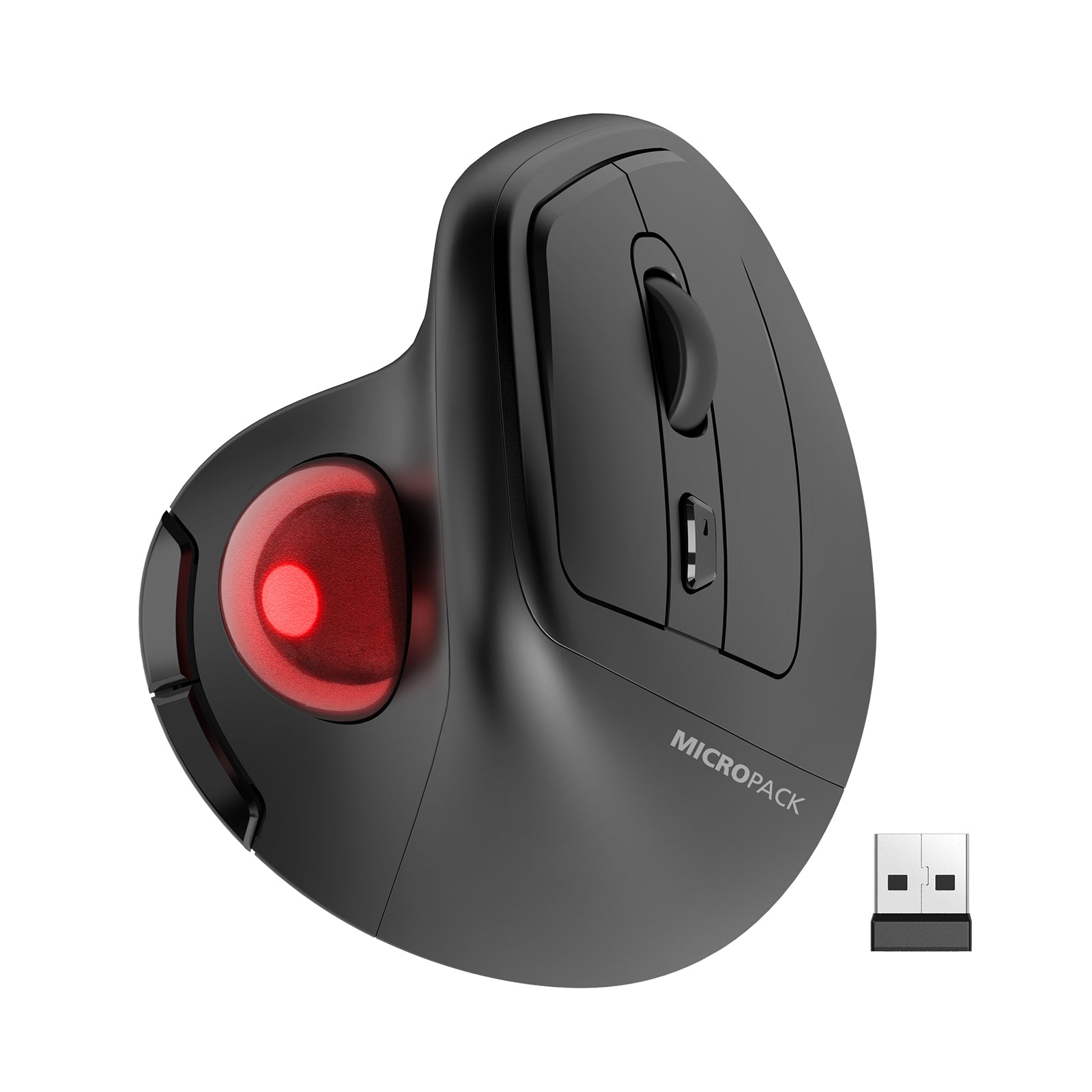 Ergonomic Design Vertical Trackball Bluetooth Wireless Mouse MP-V05W