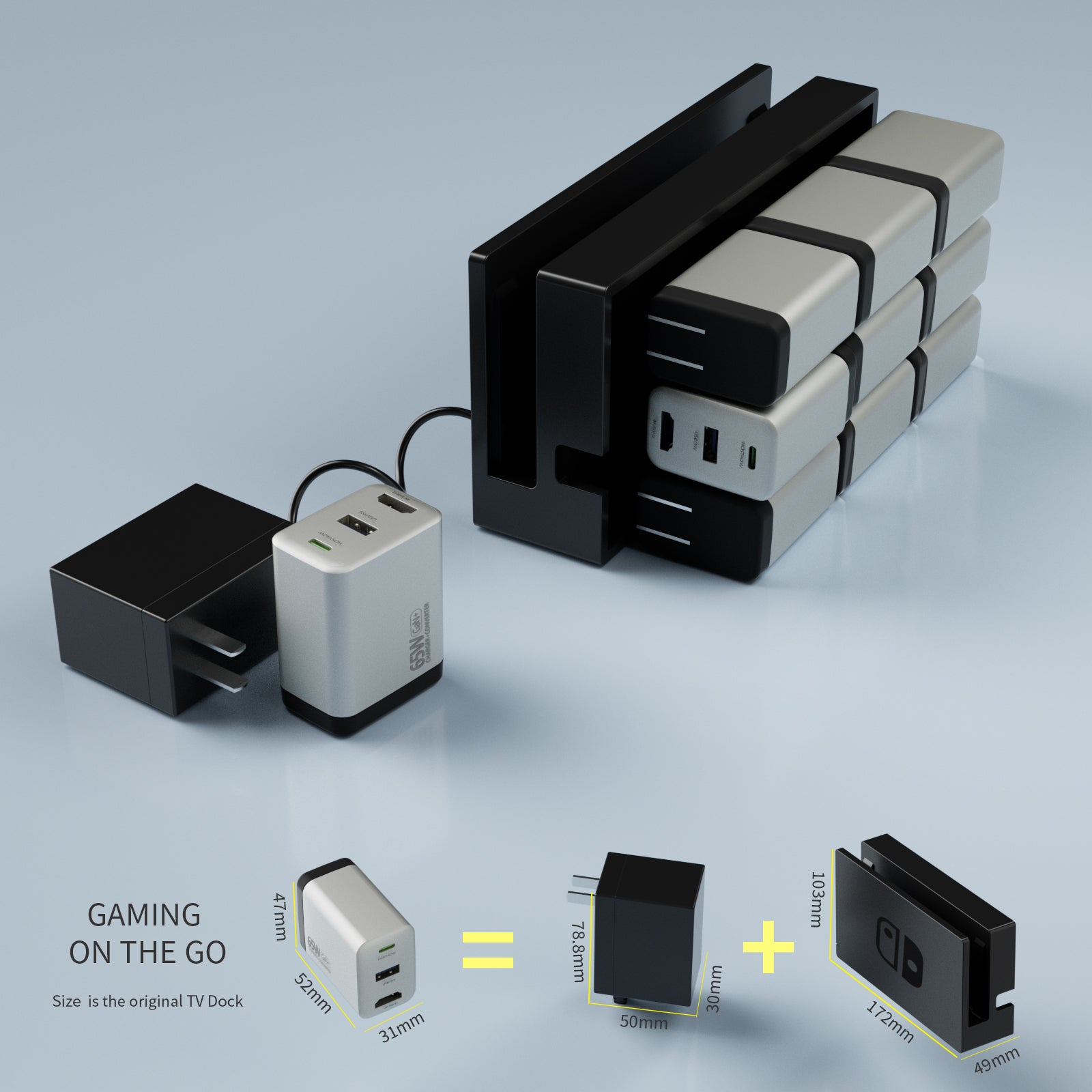 65W GaN Wall Charger and Converter MWC-265H